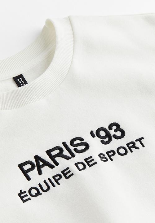 H&M - Printed sweatshirt - white 