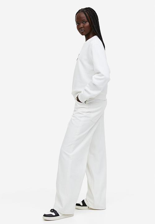 H&M - Printed sweatshirt - white 
