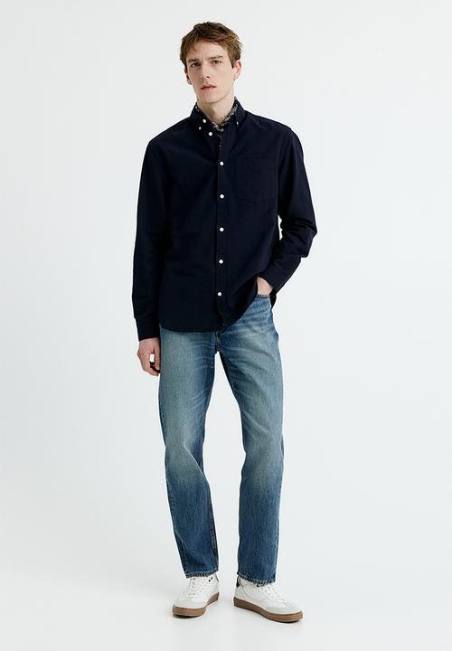 H&M - Regular fit oxford shirt - blue