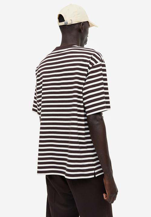 H&M - Relaxed fit cotton t-shirt - brown, multi