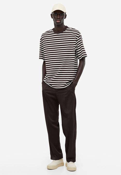 H&M - Relaxed fit cotton t-shirt - brown, multi