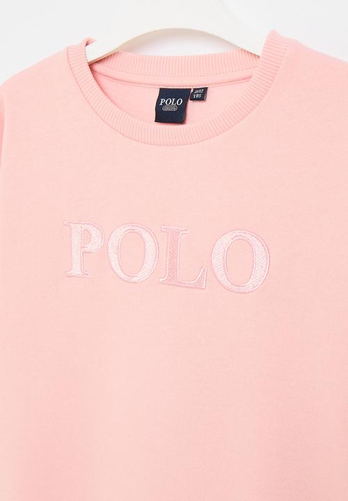 POLO - Girls alexis embroidered sweater - pink