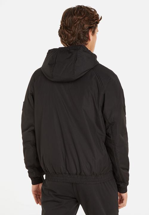 Calvin Klein - Padded hooded harrington - ck black