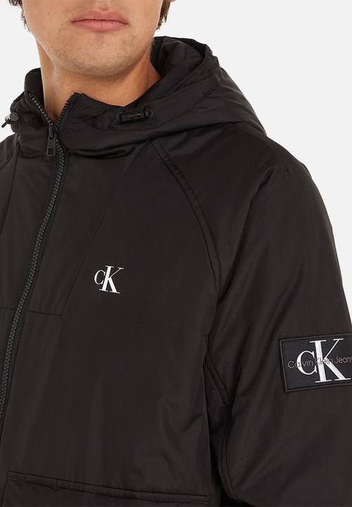 Calvin Klein - Padded hooded harrington - ck black