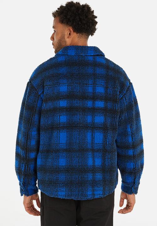 Calvin Klein - Heavy fabrication overshirt - kettle blue/black