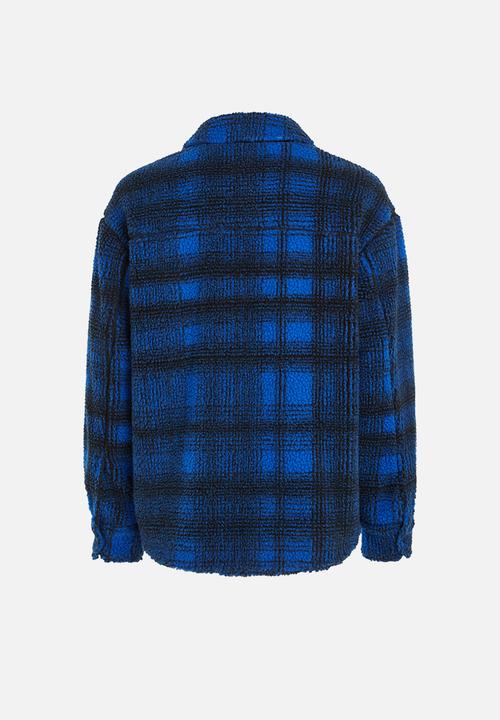 Calvin Klein - Heavy fabrication overshirt - kettle blue/black