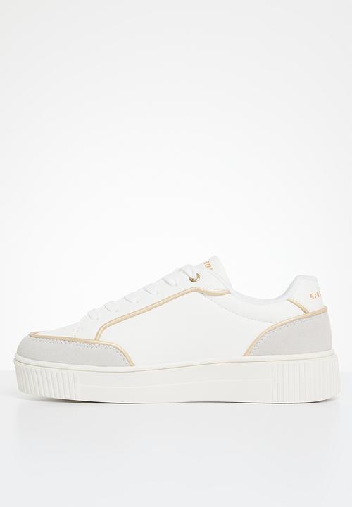 SISSY BOY - SB logo sneaker - white & gold