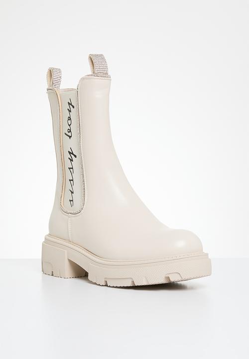 SISSY BOY - Kendra chelsea boot - stone