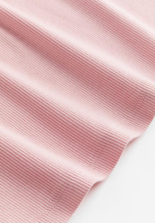 H&M - Ribbed t-shirt - pink