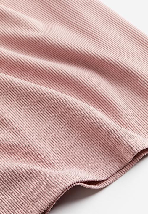 H&M - Ribbed bodycon dress - pink