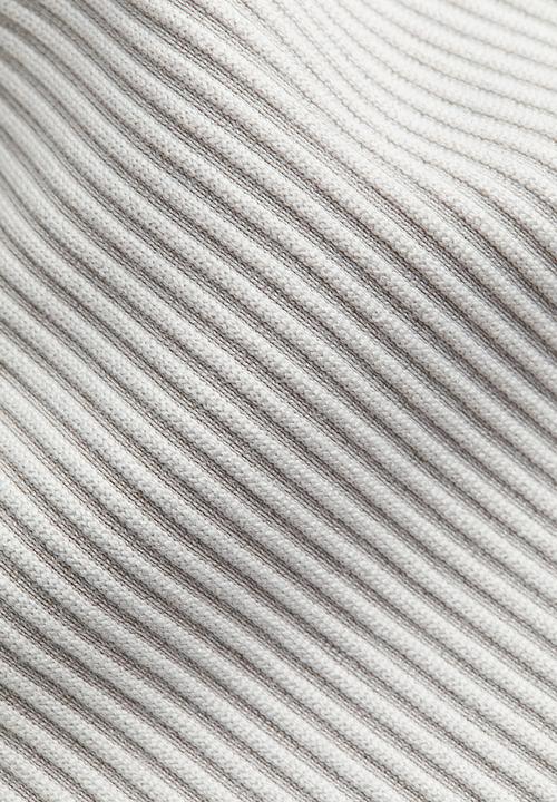 H&M - Ribbed off-the-shoulder dress - grey