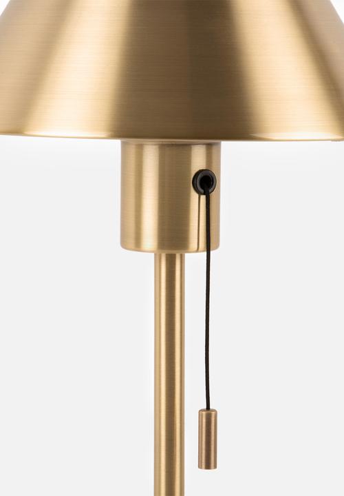 Present Time - Pull Switch Table Lamp - Gold