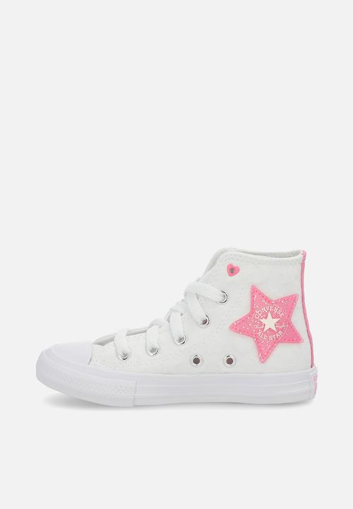 Converse - Chuck taylor all star sparkle - white/oops pink/white