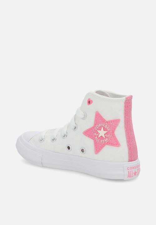 Converse - Chuck taylor all star sparkle - white/oops pink/white