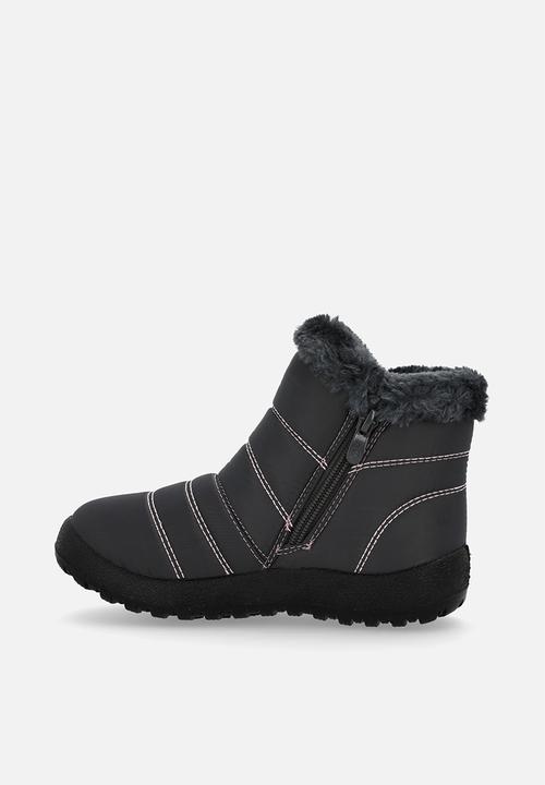 Pierre Cardin - Casey Quilted Boot - Grey & Pink