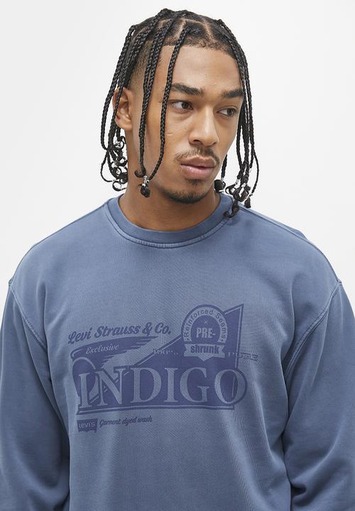 Levi’s® - Relaxed graphic crew - indigo crew gd vintage indigo