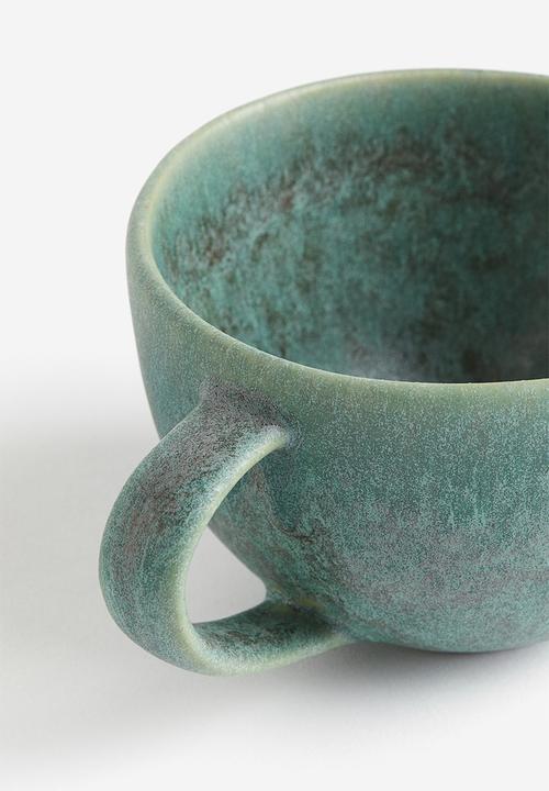 H&M - Large stoneware cup - green