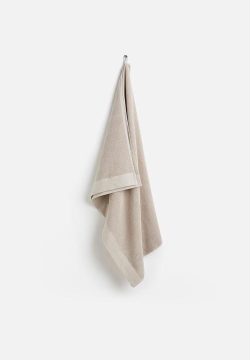 H&M - Cotton terry bath sheet - beige