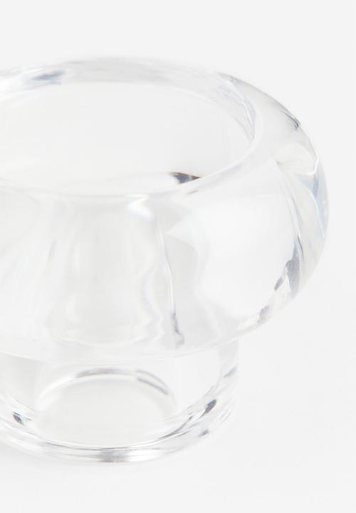 H&M - Glass candle holder - transparent