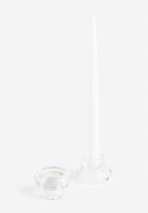 H&M - Glass candle holder - transparent