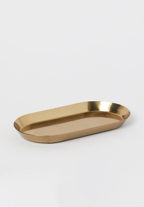 H&M - Small metal tray - gold