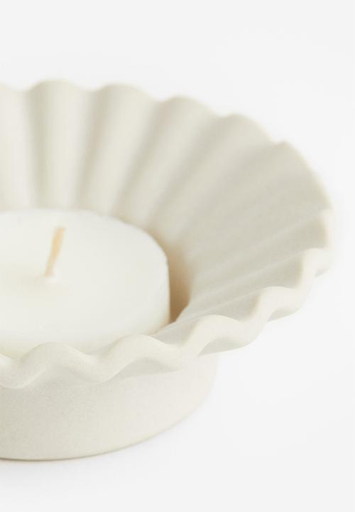 H&M - Stoneware tealight holder - white