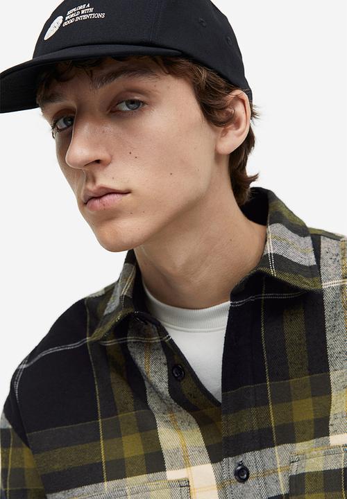 H&M - Relaxed fit overshirt - Dark green Black