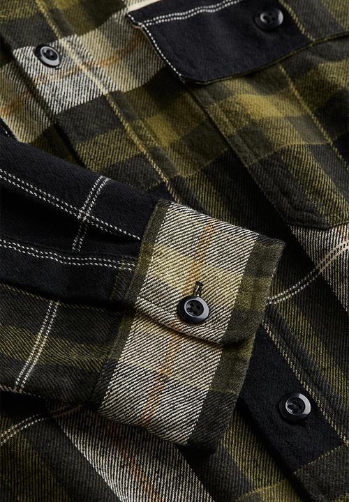 H&M - Relaxed fit overshirt - Dark green Black