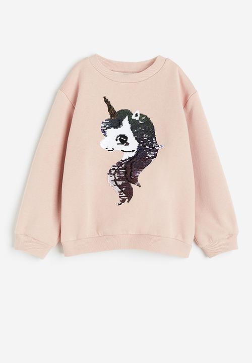 H&M - Motif-detail sweatshirt - pink