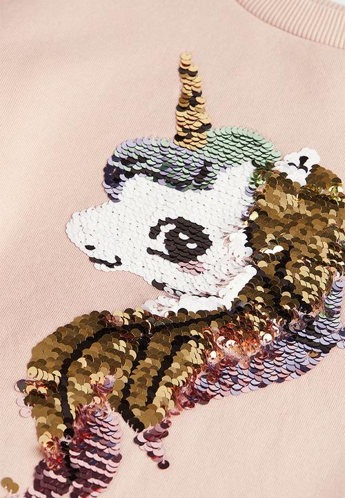 H&M - Motif-detail sweatshirt - pink