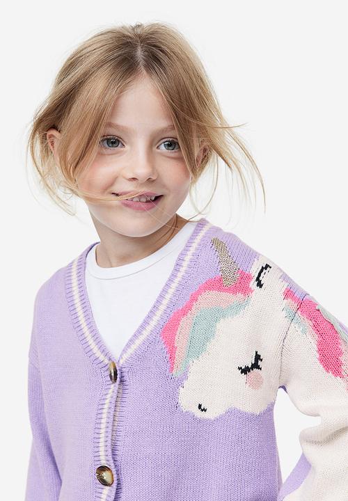 H&M - Patterned cardigan - Purple Unicorn