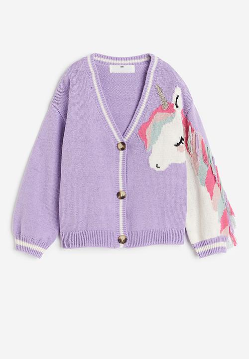 H&M - Patterned cardigan - Purple Unicorn