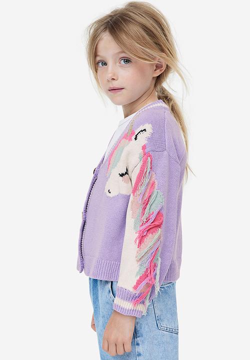 H&M - Patterned cardigan - Purple Unicorn