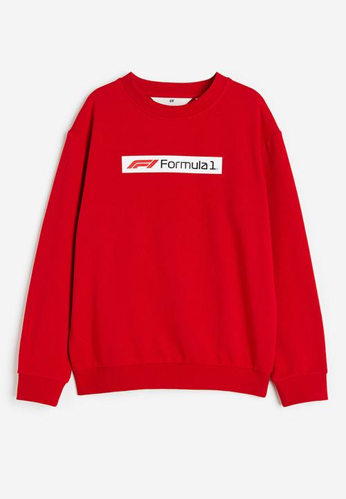 H&M - Printed sweatshirt - Red Formula 1