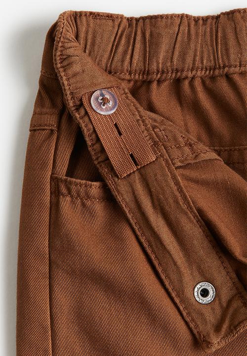 H&M - Relaxed tapered fit trousers - brown