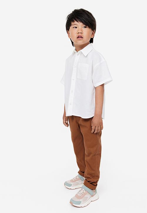 H&M - Relaxed tapered fit trousers - brown