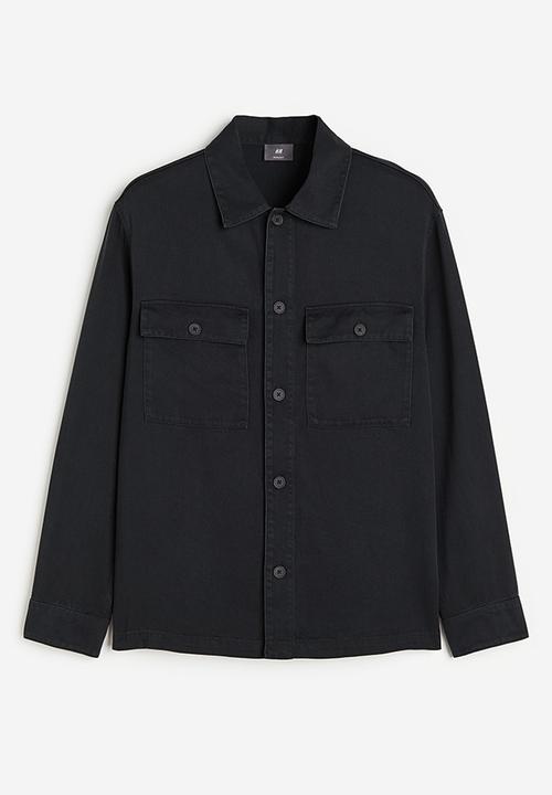 H&M - Regular fit lyocell overshirt - black