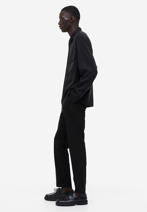 H&M - Regular fit lyocell overshirt - black