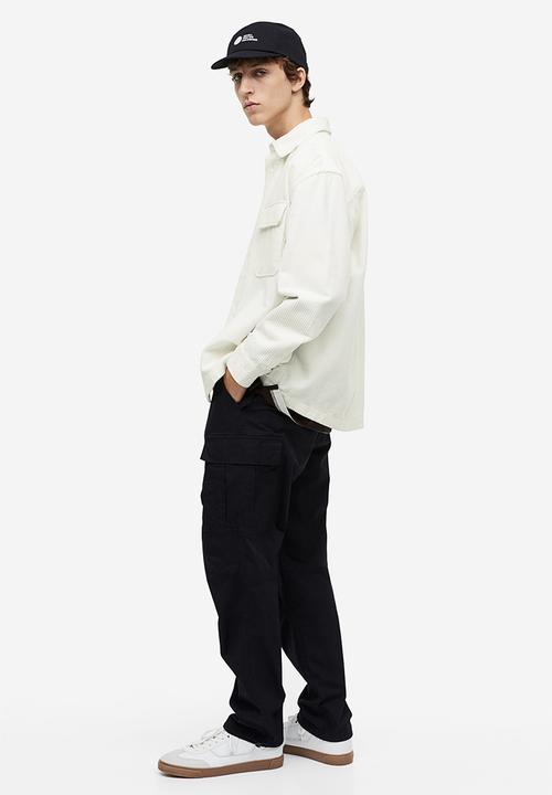 H&M - Relaxed fit corduroy shacket - white