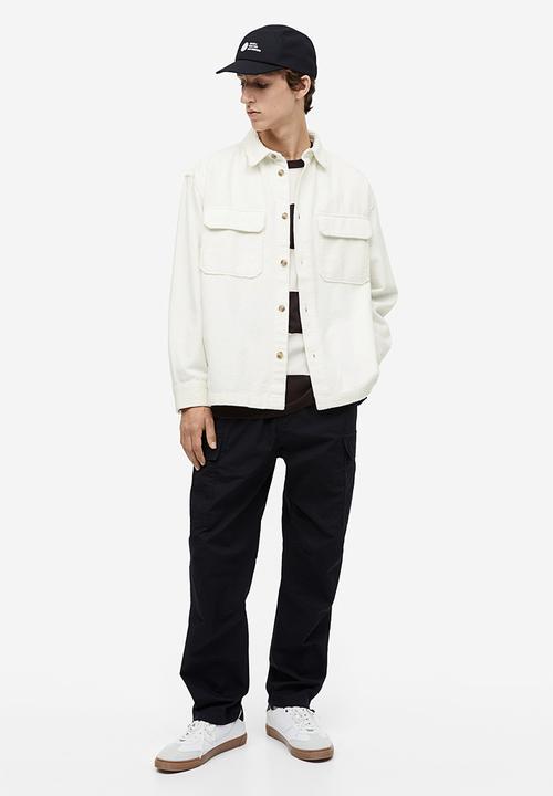H&M - Relaxed fit corduroy shacket - white