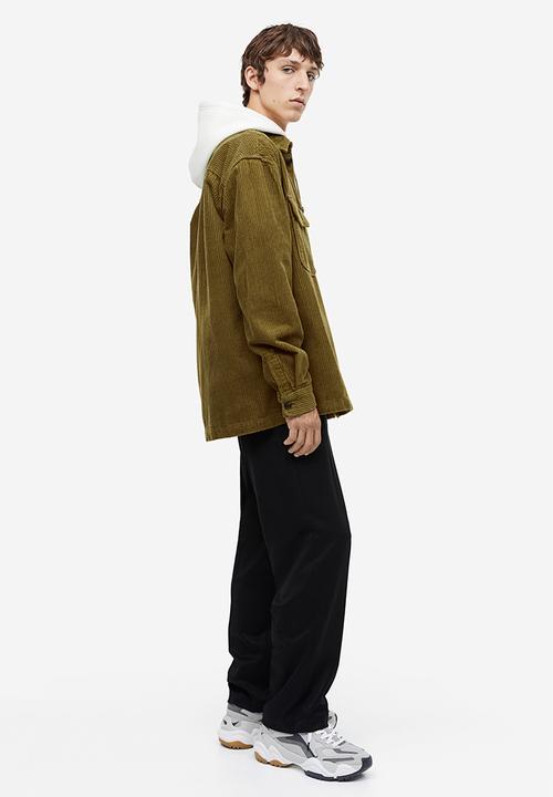 H&M - Relaxed fit corduroy shacket - green