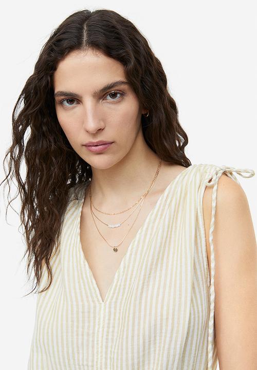 H&M - Drawstring-detail dress - beige