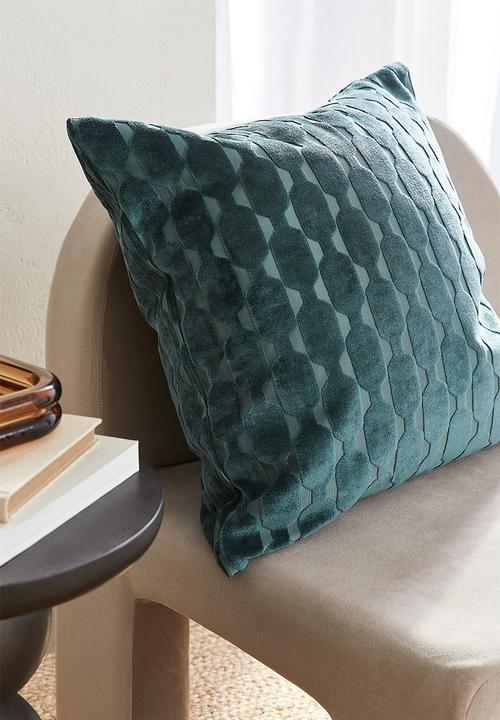H&M - Patterned cushion cover - green