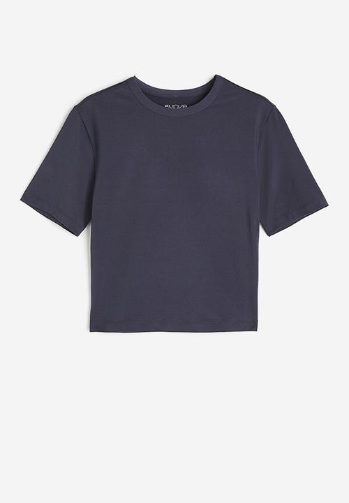 H&M - Drymove™ cropped sports top - grey