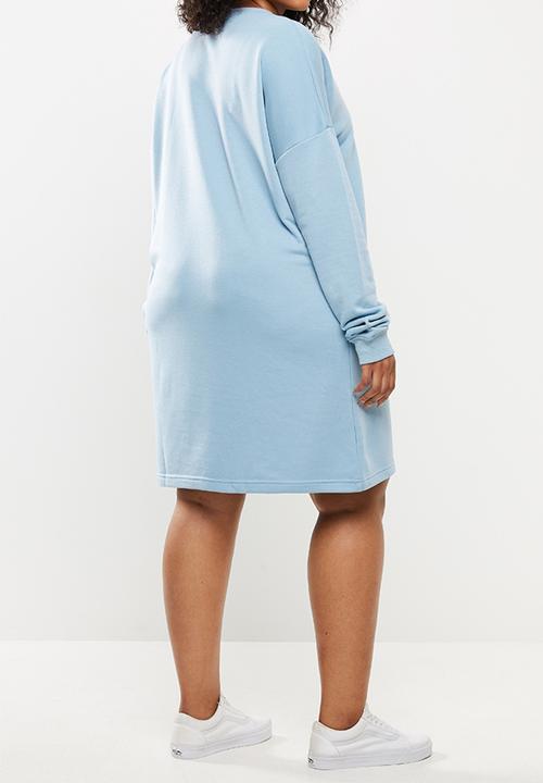 Missguided - Plus size sweater dresses - blue