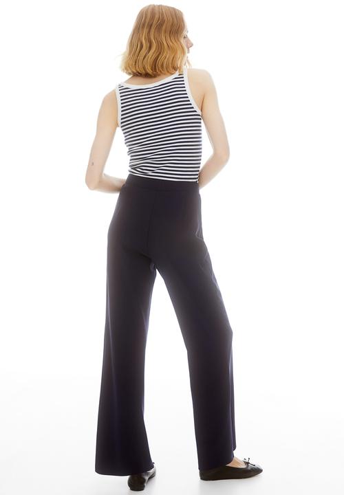 H&M - Button-front trousers - blue