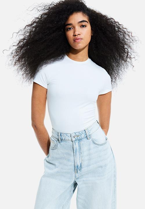 H&M - 90s baggy high jeans - blue