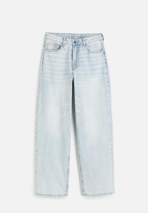 H&M - 90s baggy high jeans - blue