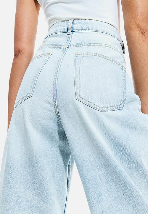 H&M - 90s baggy high jeans - blue