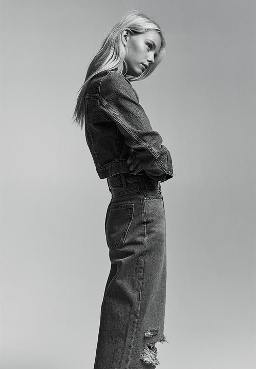 H&M - 90s baggy high jeans - medium blue